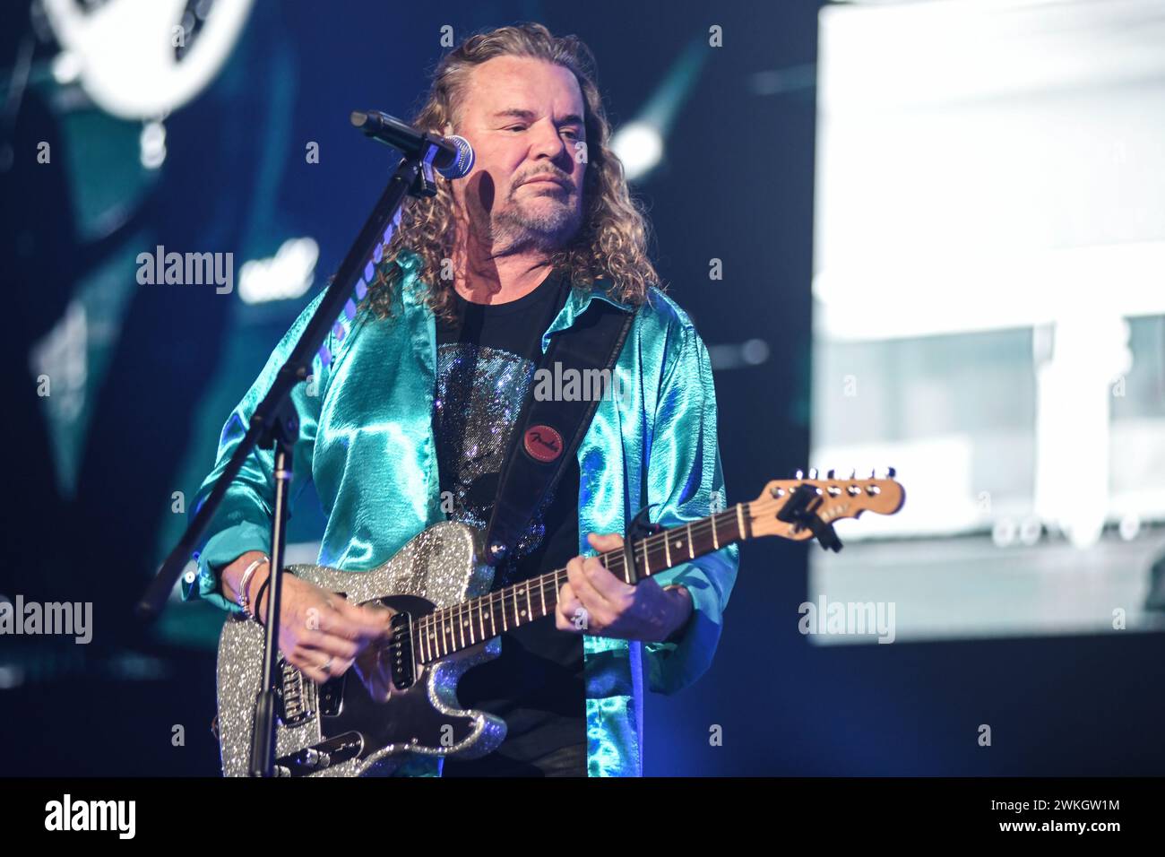 Maná : Fher Olvera (chant). Banque D'Images