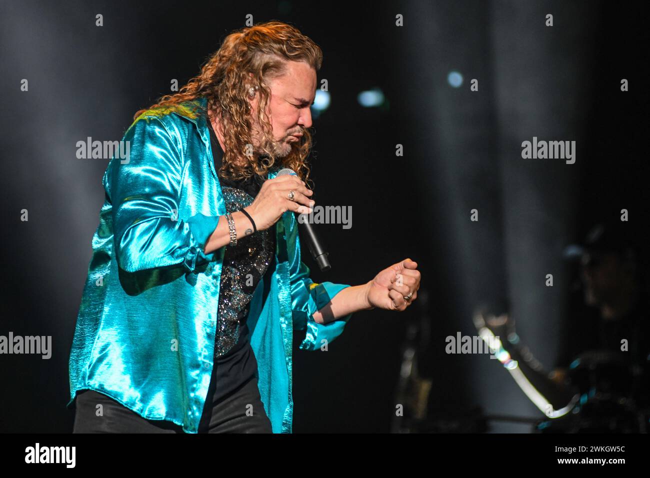 Maná : Fher Olvera (chant). Banque D'Images