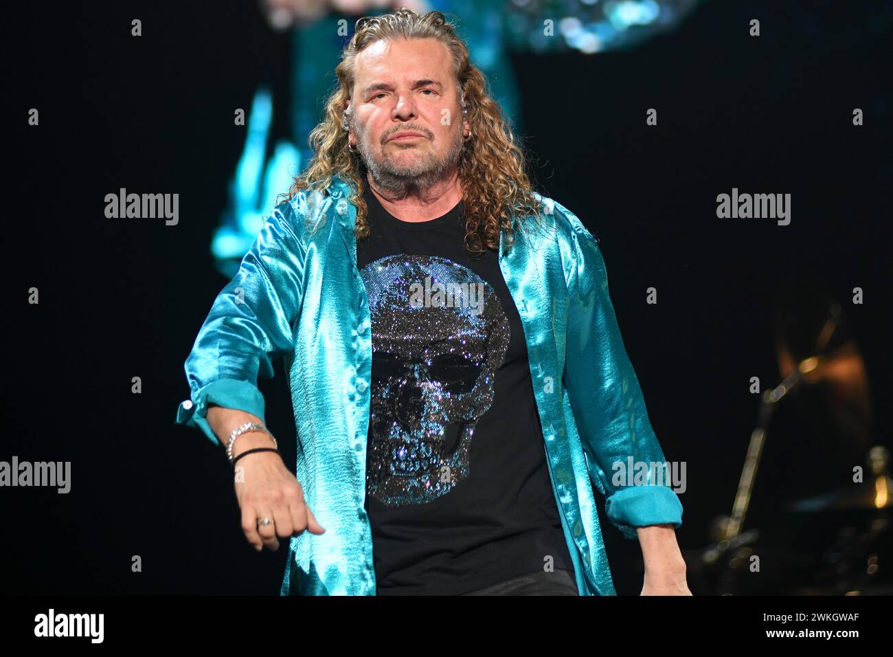 Maná : Fher Olvera (chant). Banque D'Images