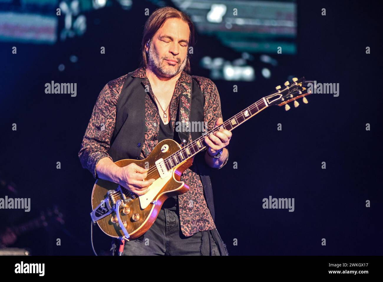 Maná : Sergio Vallin (guitare) Banque D'Images