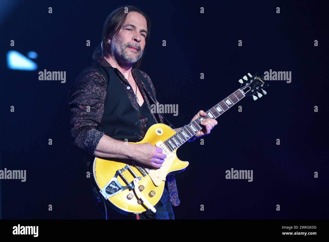 Maná : Sergio Vallin (guitare) Banque D'Images