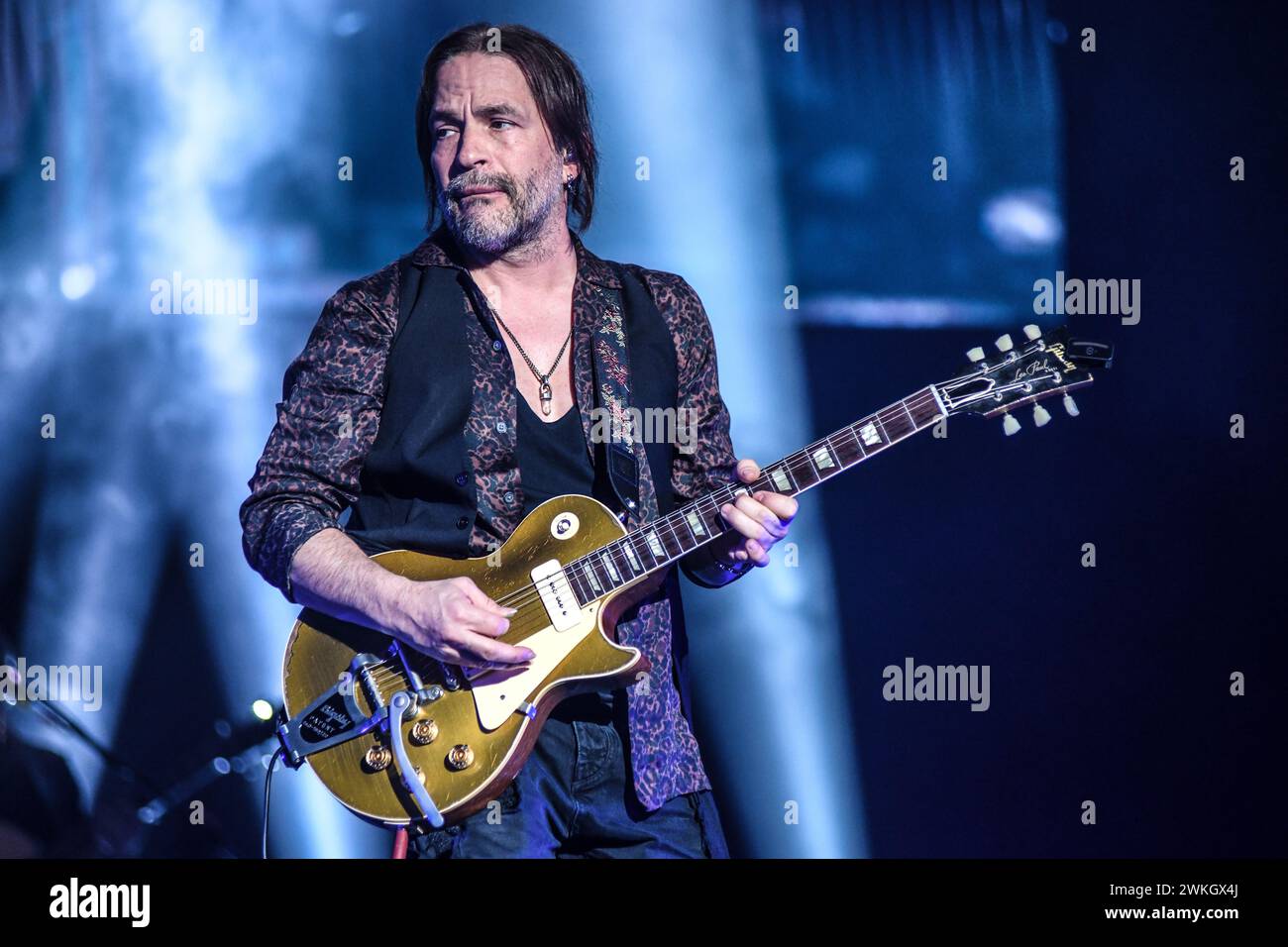 Maná : Sergio Vallin (guitare) Banque D'Images