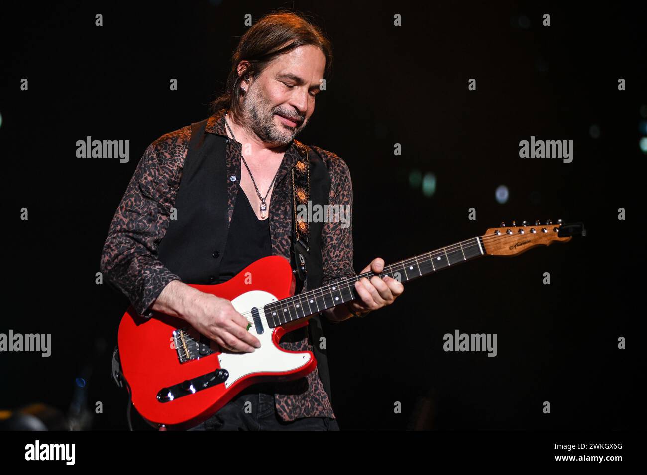 Maná : Sergio Vallin (guitare) Banque D'Images