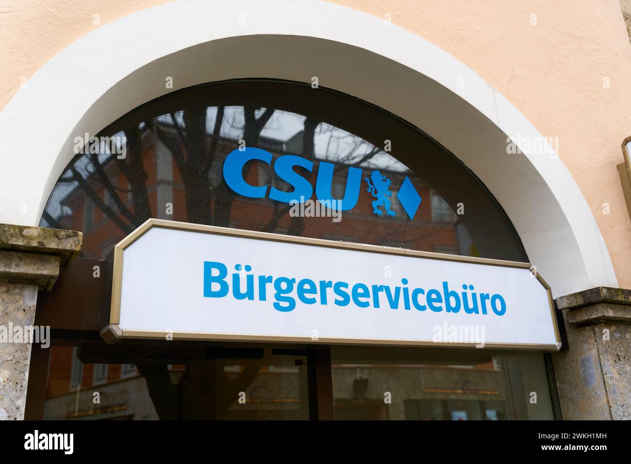 Bureau de service citoyen du parti allemand CSU à Bad Reichenhall en Bavière Banque D'Images