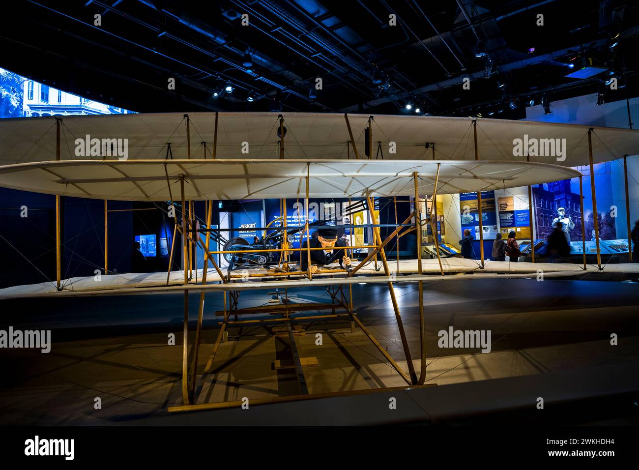 LE 1903 WRIGHT FLYER NATIONAL AIR AND SPACE MUSEUM WASHINGTON DC USA Banque D'Images