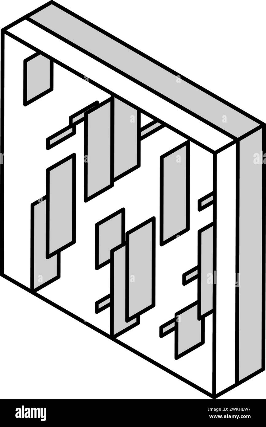 illustration du vecteur d'icône isométrique en cuivre métallique en laiton Illustration de Vecteur