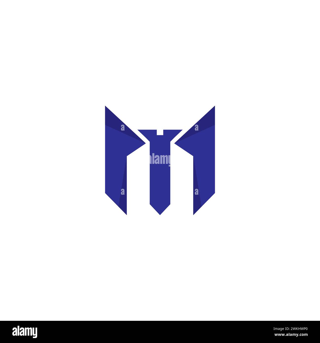 Logo M vis. Logo lettre M. Illustration de Vecteur