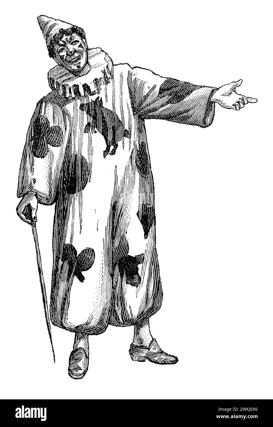 Vintage clown illustration Banque de photographies et d’images à haute résolution Alamy