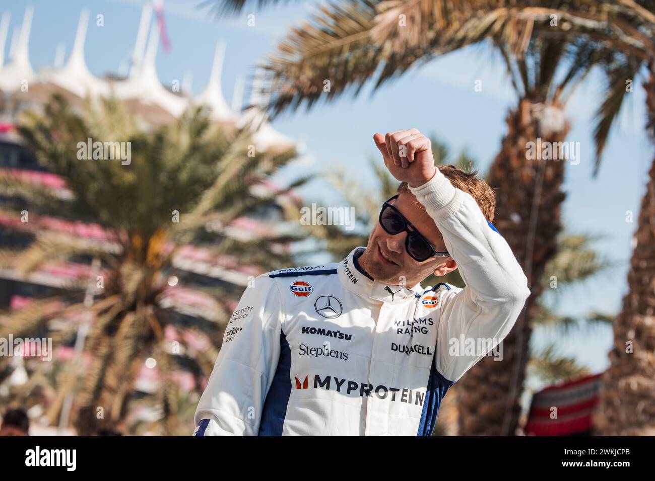 Sakhir, Bahreïn. 21 février 2024. Logan Sargeant (États-Unis) Williams Racing. 21.02.2024. Essais de formule 1, Sakhir, Bahreïn, premier jour. Le crédit photo devrait se lire : XPB/Alamy Live News. Banque D'Images