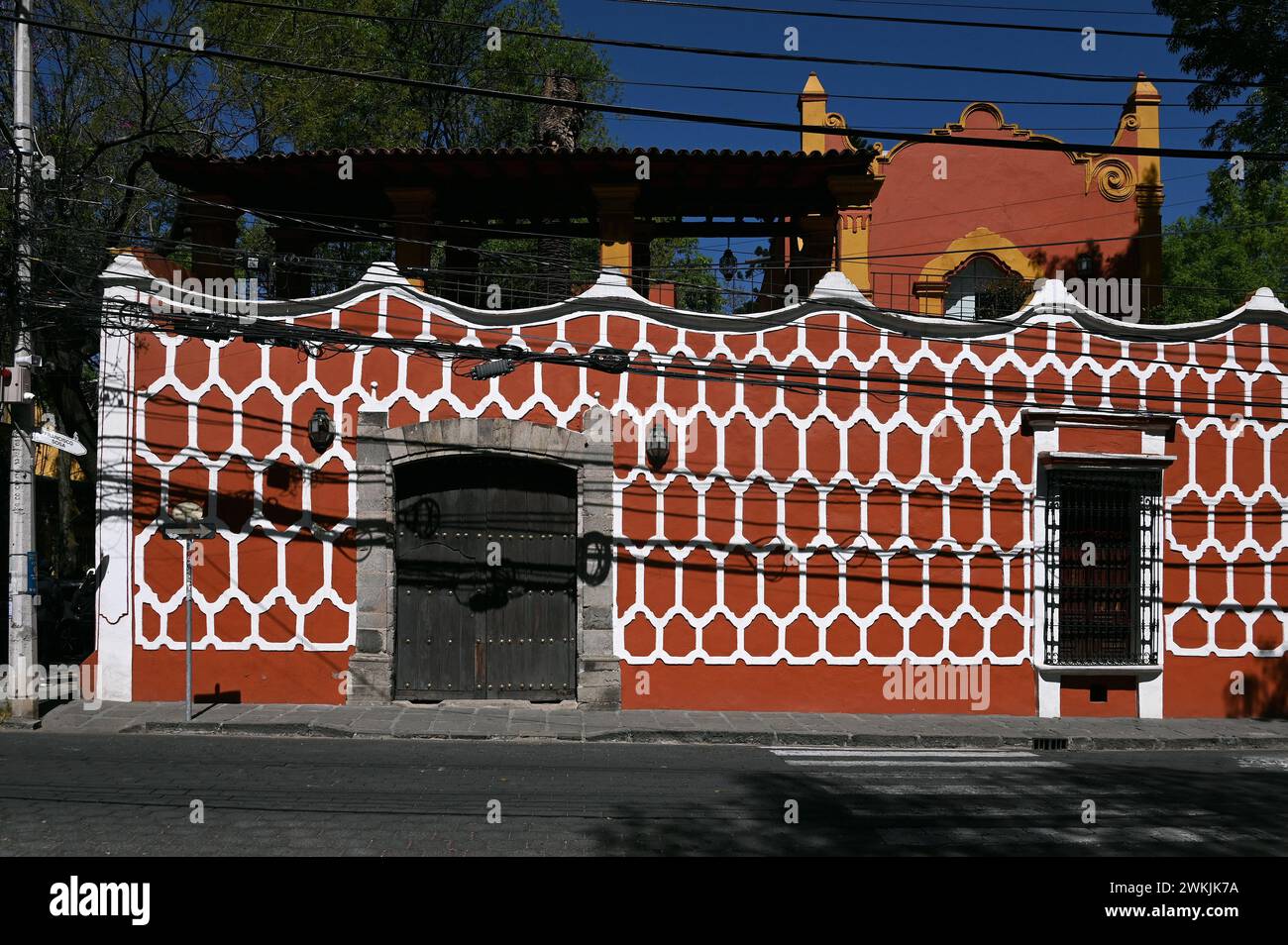Fonoteca Nacional, National Sound Archive, Avenida Francisco Sosa, Coyoacan, Mexico Banque D'Images