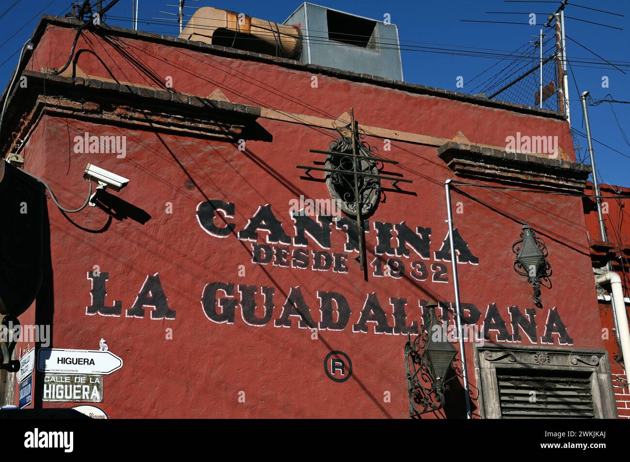 Bar la Guadalapana, Coyoacan, Mexiko Stadt Banque D'Images