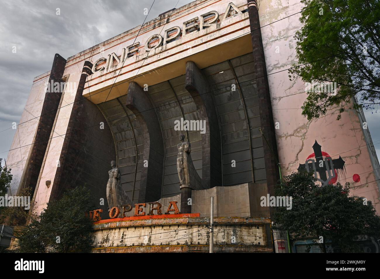 Leerstehendes Kino Cine Opera, Cuauhtemoc, Mexiko Stadt Banque D'Images