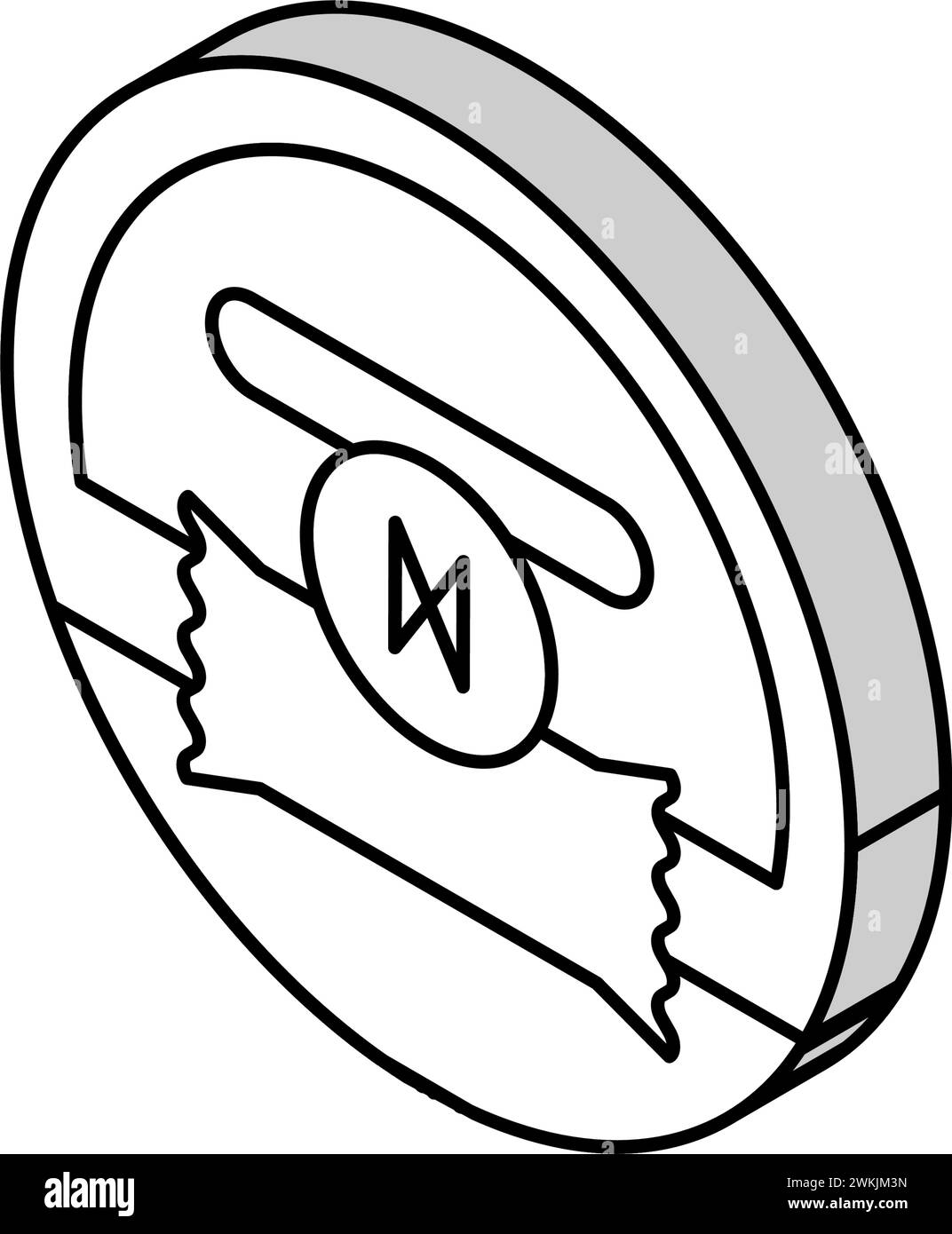 illustration vectorielle d'icône isométrique de poche de nicotine de snus Illustration de Vecteur