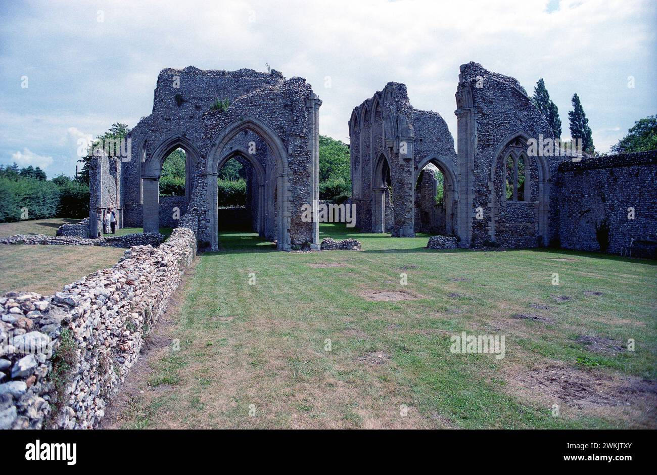 Creake Abbey Ruins Norfolk Banque D'Images