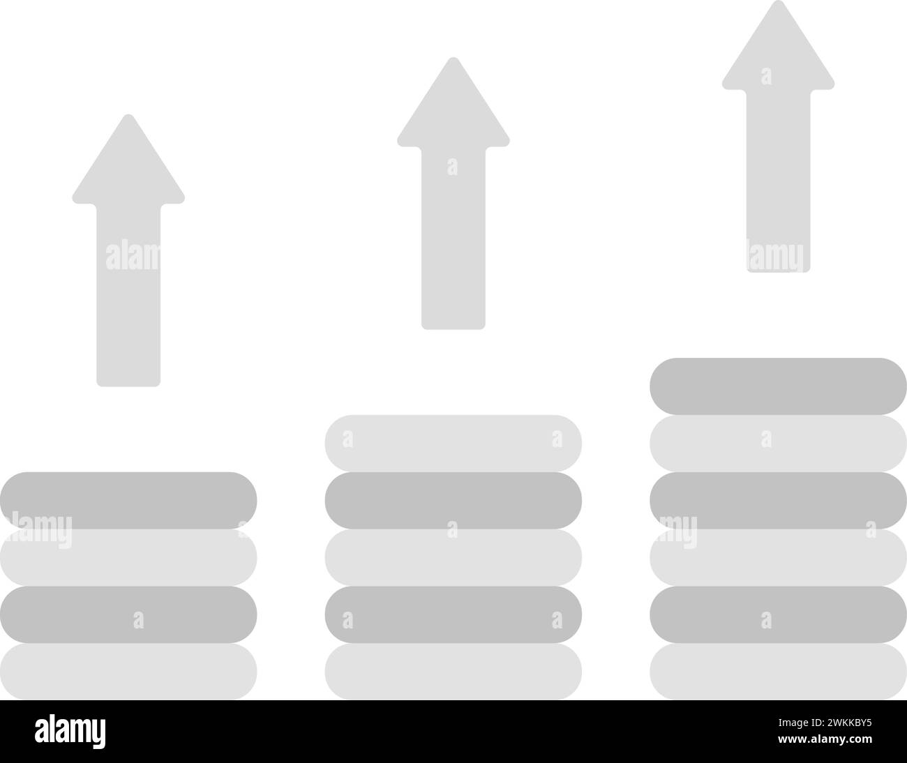 Image vectorielle d'icône de croissance d'entreprise. Illustration de Vecteur