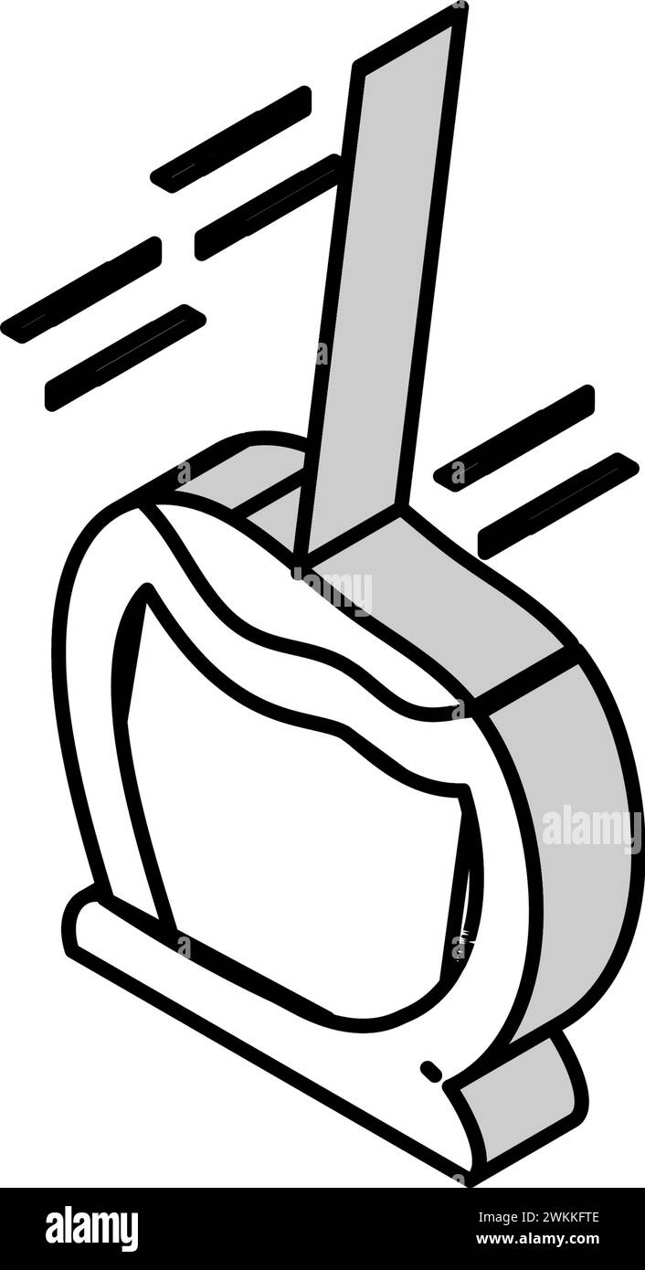 illustration vectorielle d'icône isométrique de saison d'automne de pomme caramel Illustration de Vecteur