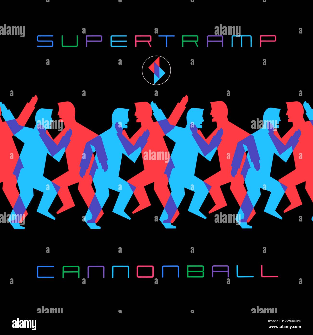 Supertramp - pochette vinyle originale de l'album - Cannonball - 1985 Banque D'Images
