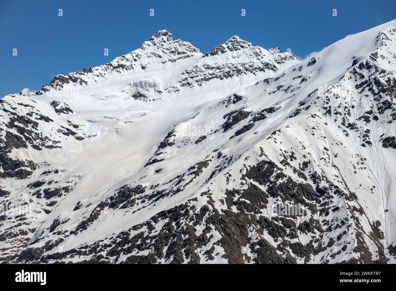 Paysage montagneux, région d'Elbrus, République de Kabardino-Balkarie Banque D'Images