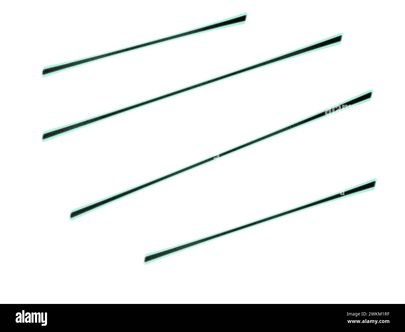Lignes vertes et noires à travers le fond d'écran blanc. Illustration de haute qualité Banque D'Images
