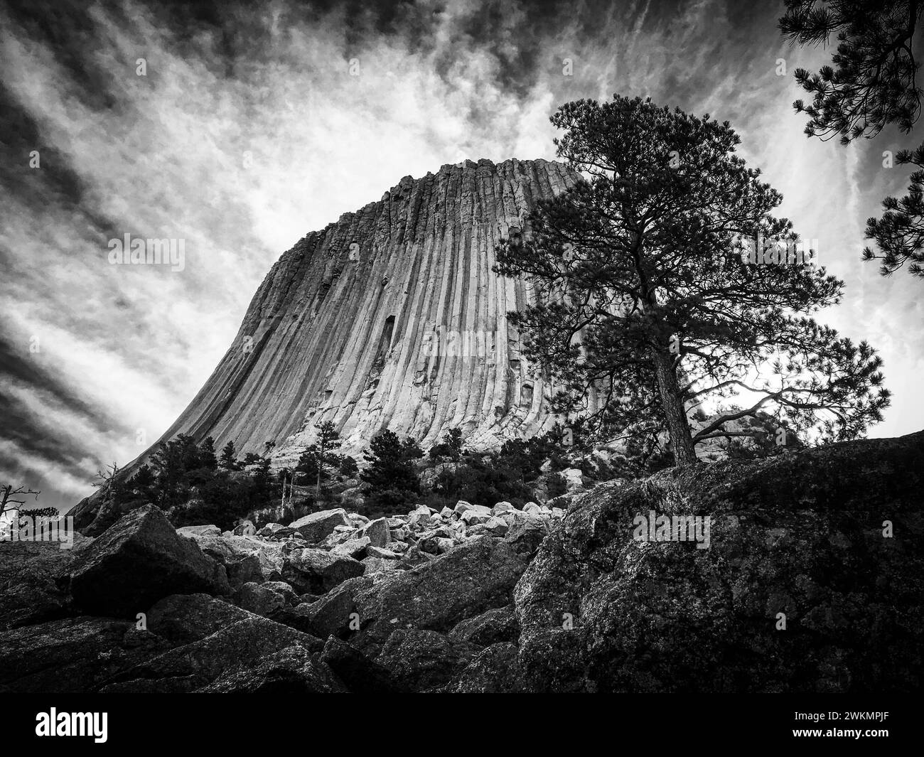 Devils Tower, Wyoming Banque D'Images