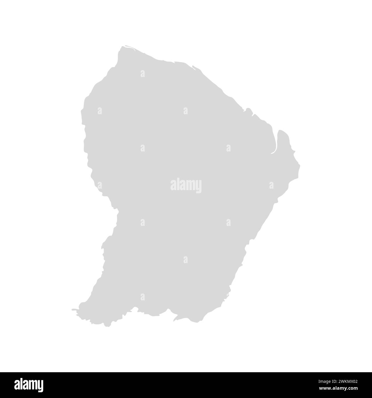 Illustration du pays de la carte vectorielle de la Guyane française. Carte de la guyane française Illustration de Vecteur