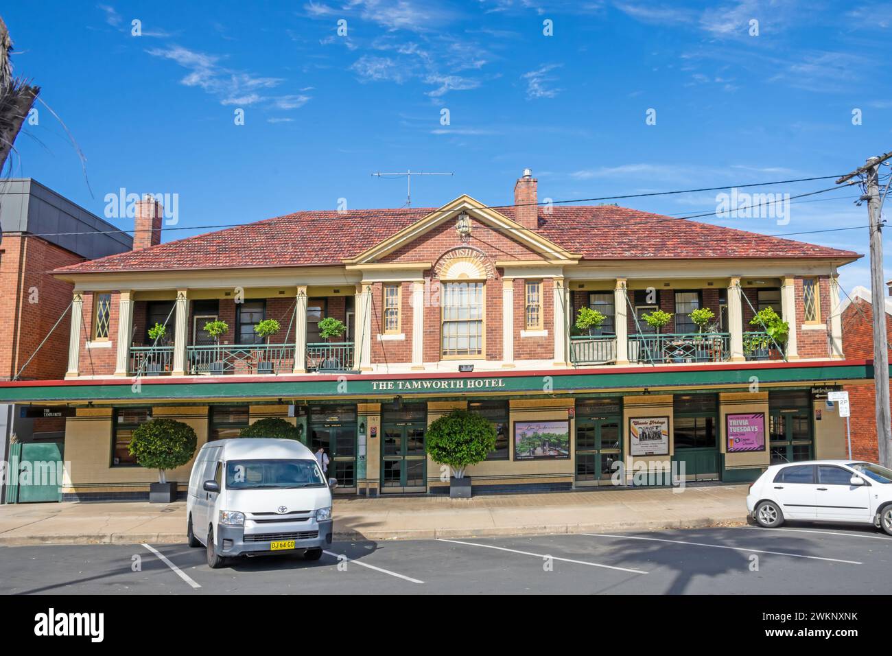 Le Tamworth Hotel Marius vous propose Tamworth Australie. Banque D'Images