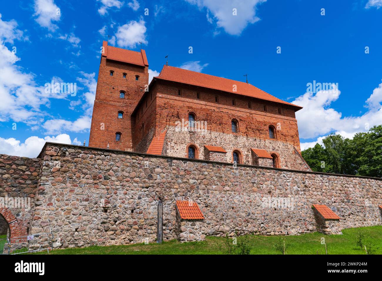 Château de Trakai Island sur le lac Galve à Trakai, Lituanie Banque D'Images