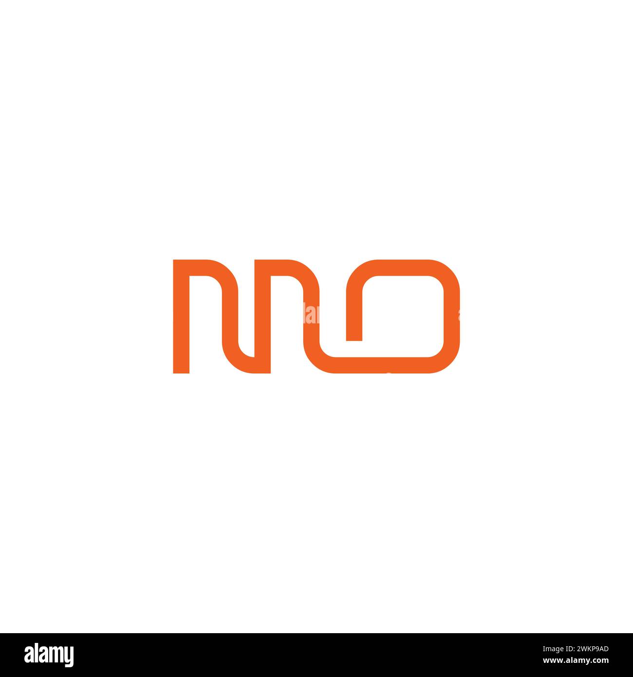 Logo MO. Vecteur d'icône lettre MO Illustration de Vecteur