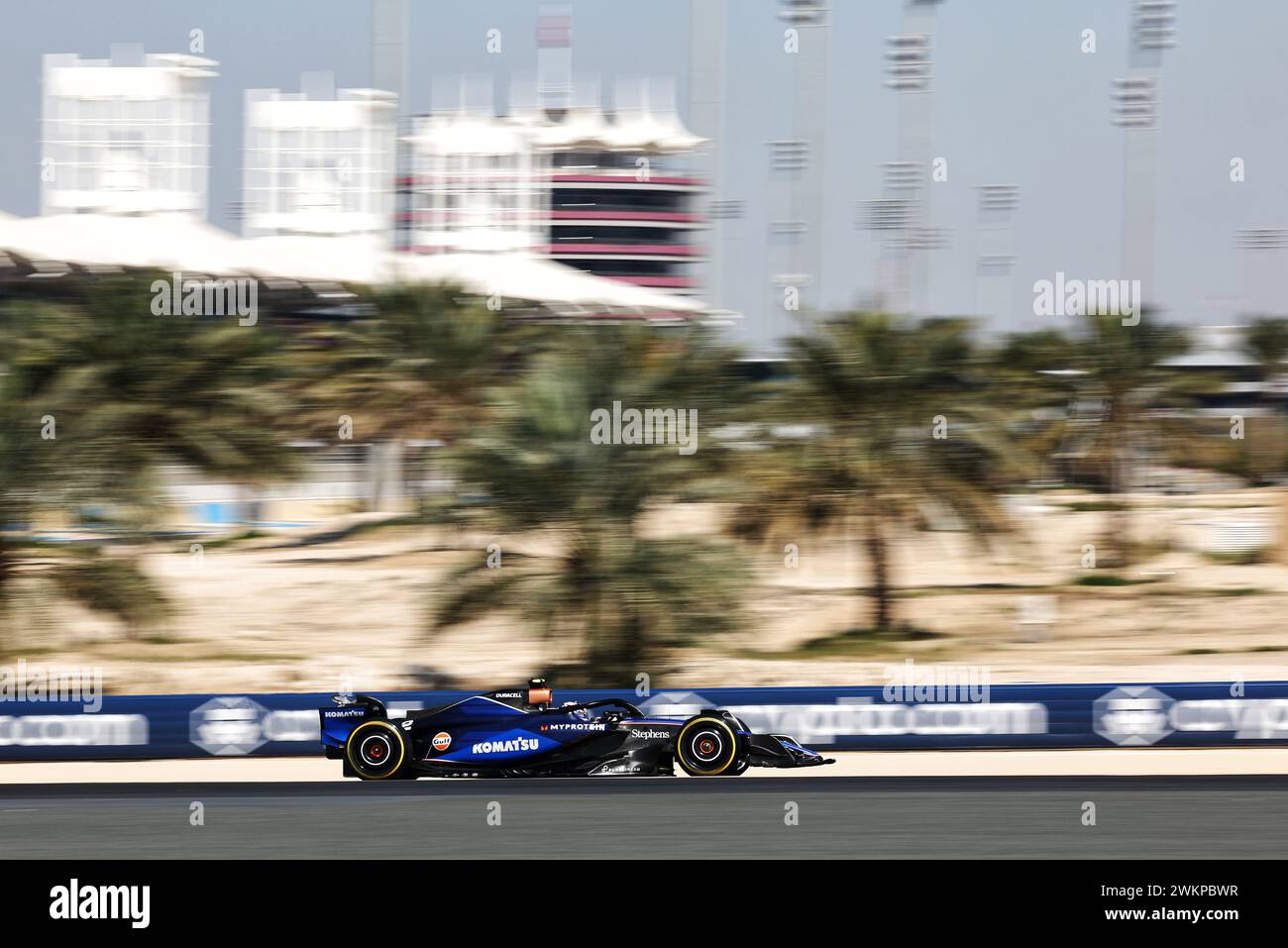 Sakhir, Bahreïn. 22 février 2024. Logan Sargeant (USA) Williams Racing FW46. 22.02.2024. Essais de formule 1, Sakhir, Bahreïn, deuxième jour. Le crédit photo devrait se lire : XPB/Alamy Live News. Banque D'Images
