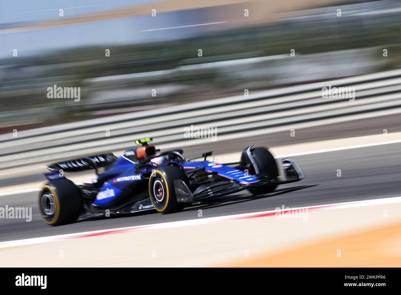 Sakhir, Bahreïn. 22 février 2024. Logan Sargeant (USA) Williams Racing FW46. 22.02.2024. Essais de formule 1, Sakhir, Bahreïn, deuxième jour. Le crédit photo devrait se lire : XPB/Alamy Live News. Banque D'Images
