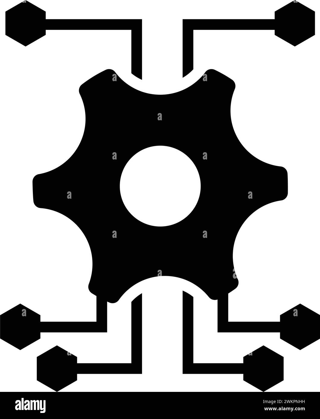 Données, intégration, icône de technologie. Illustration vectorielle simple pour le web, les fichiers imprimés, graphiques ou commerciaux. Illustration de Vecteur