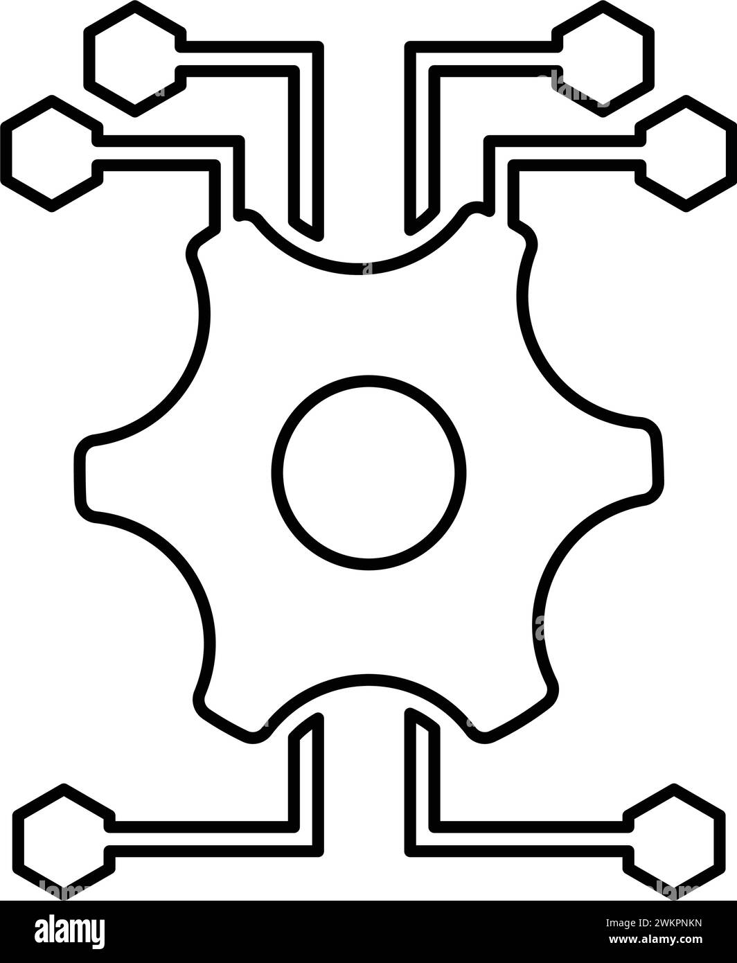 Données, intégration, icône de technologie. Illustration vectorielle simple pour le web, les fichiers imprimés, graphiques ou commerciaux. Illustration de Vecteur