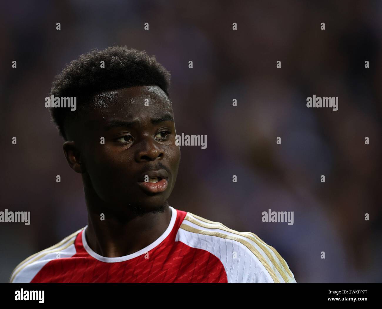 Porto, Portugal. 21 février 2024. Bukayo Saka d'Arsenal lors du match de l'UEFA Champions League à l'Estadio do Dragao, Porto. Le crédit photo devrait se lire comme suit : David Klein/Sportimage crédit : Sportimage Ltd/Alamy Live News Banque D'Images