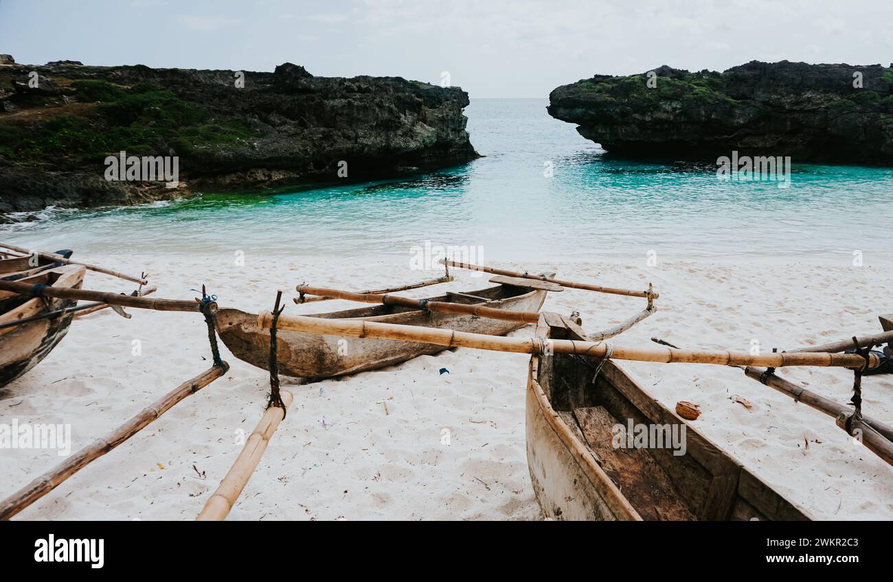 Île de Sumba, plage de Mandorak, Sumba - Indonésie Banque D'Images