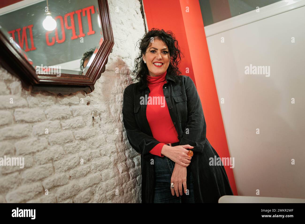 Madrid, 11/29/2023. EVA Díaz Pérez, journaliste et auteure de 'les voyageurs du continent'. Photo : Tania Sieira. ARCHDC. Crédit : album / Archivo ABC / Tania Sieira Banque D'Images
