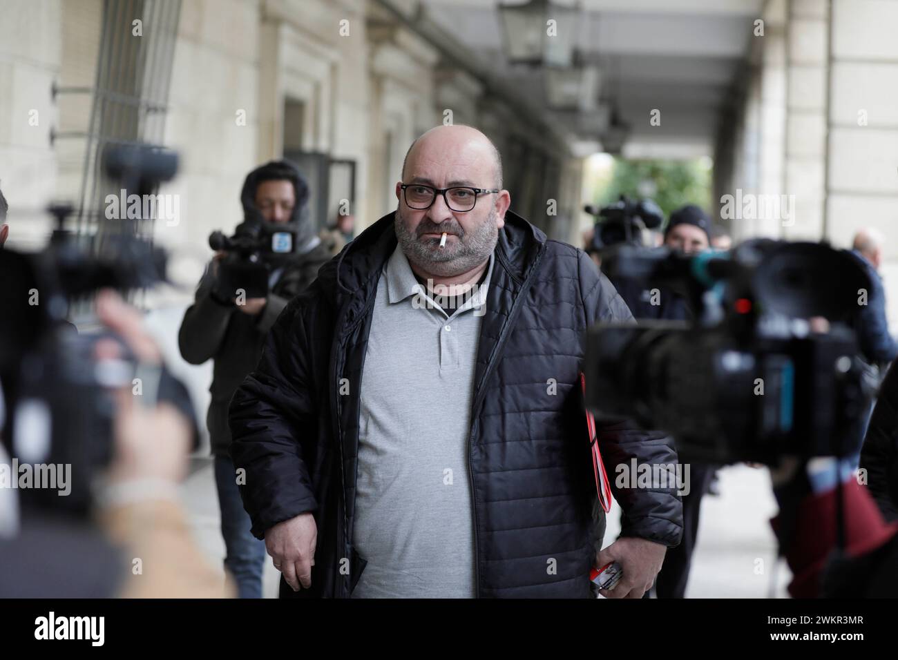 Séville, 01/08/2024. Affaire ere. Juan Francisco Trujillo, ancien chauffeur de Francisco Guerrero. Tribunaux de Séville. Photo : Raúl Doblado. Archsev. Crédit : album / Archivo ABC / Raúl Doblado Banque D'Images