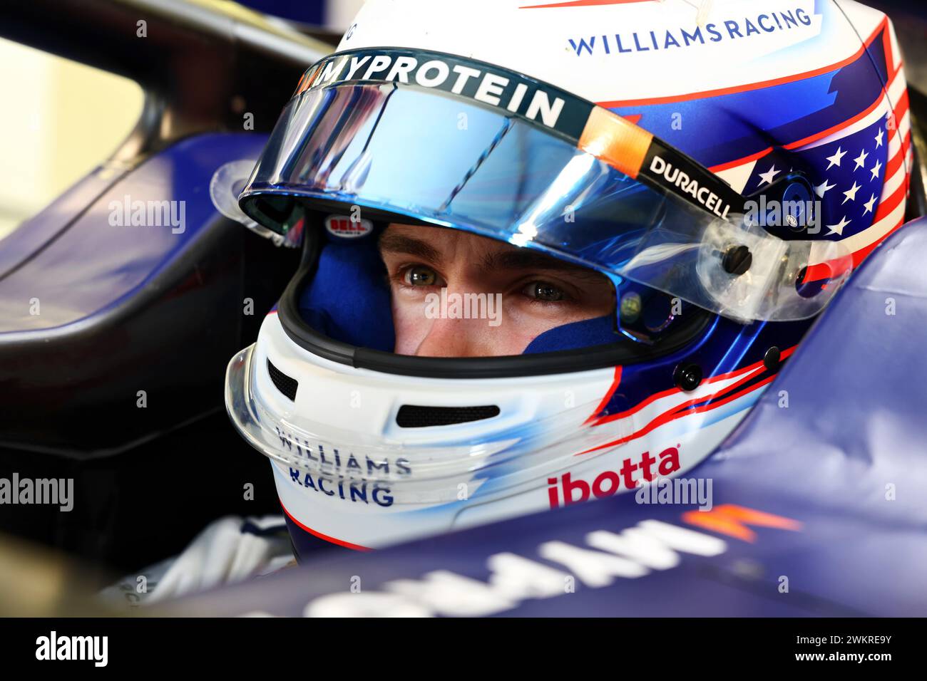 Sakhir, Bahreïn. 22 février 2024. Logan Sargeant (USA) Williams Racing FW46. 22.02.2024. Essais de formule 1, Sakhir, Bahreïn, deuxième jour. Le crédit photo devrait se lire : XPB/Alamy Live News. Banque D'Images