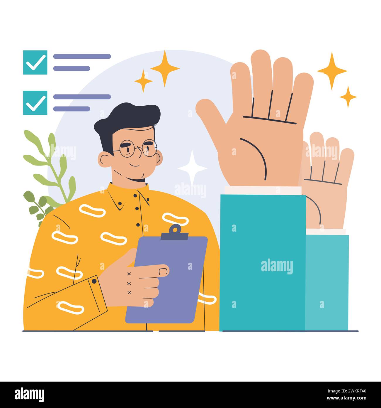 Élection. Procédure démocratique, les citoyens choisissent un parti politique ou un candidat par le processus électoral. Personnage vérifiant un bulletin de vote lors d'un référendum. Illustration vectorielle plate Illustration de Vecteur