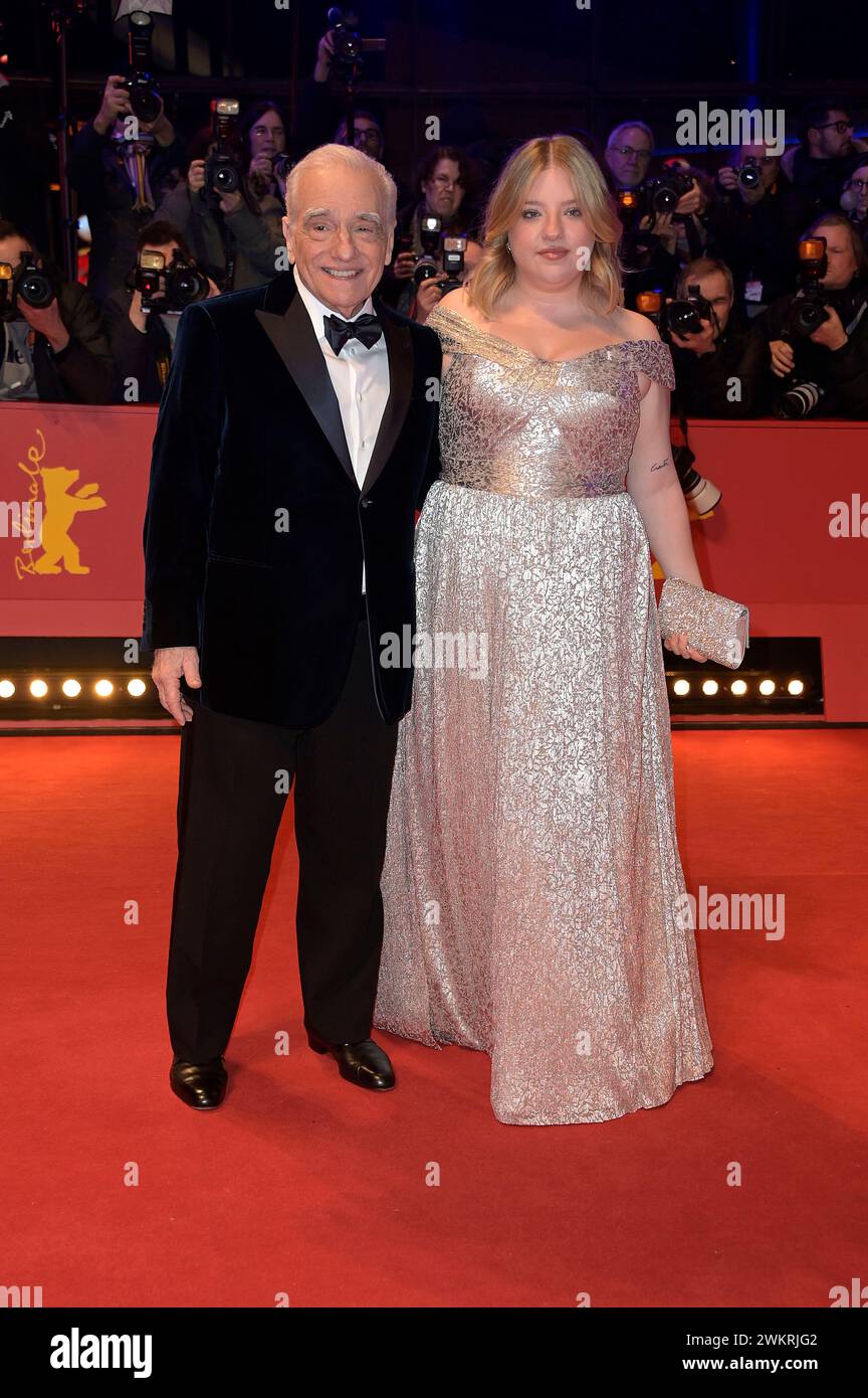 Martin Scorsese mit Tochter Francesca Scorsese BEI der Verleihung des Goldenen Ehrenbären an Martin Scorsese auf der Berlinale 2024 / 74. Internationale Filmfestspiele Berlin im Berlinale Palast. Berlin, 20.02.2024 Banque D'Images
