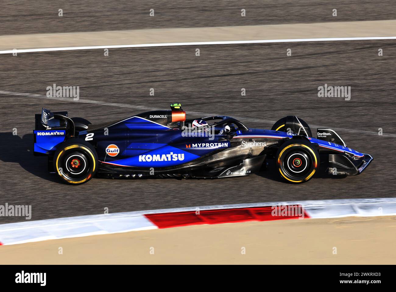 Sakhir, Bahreïn. 22 février 2024. Logan Sargeant (USA) Williams Racing FW46. 22.02.2024. Essais de formule 1, Sakhir, Bahreïn, deuxième jour. Le crédit photo devrait se lire : XPB/Alamy Live News. Banque D'Images