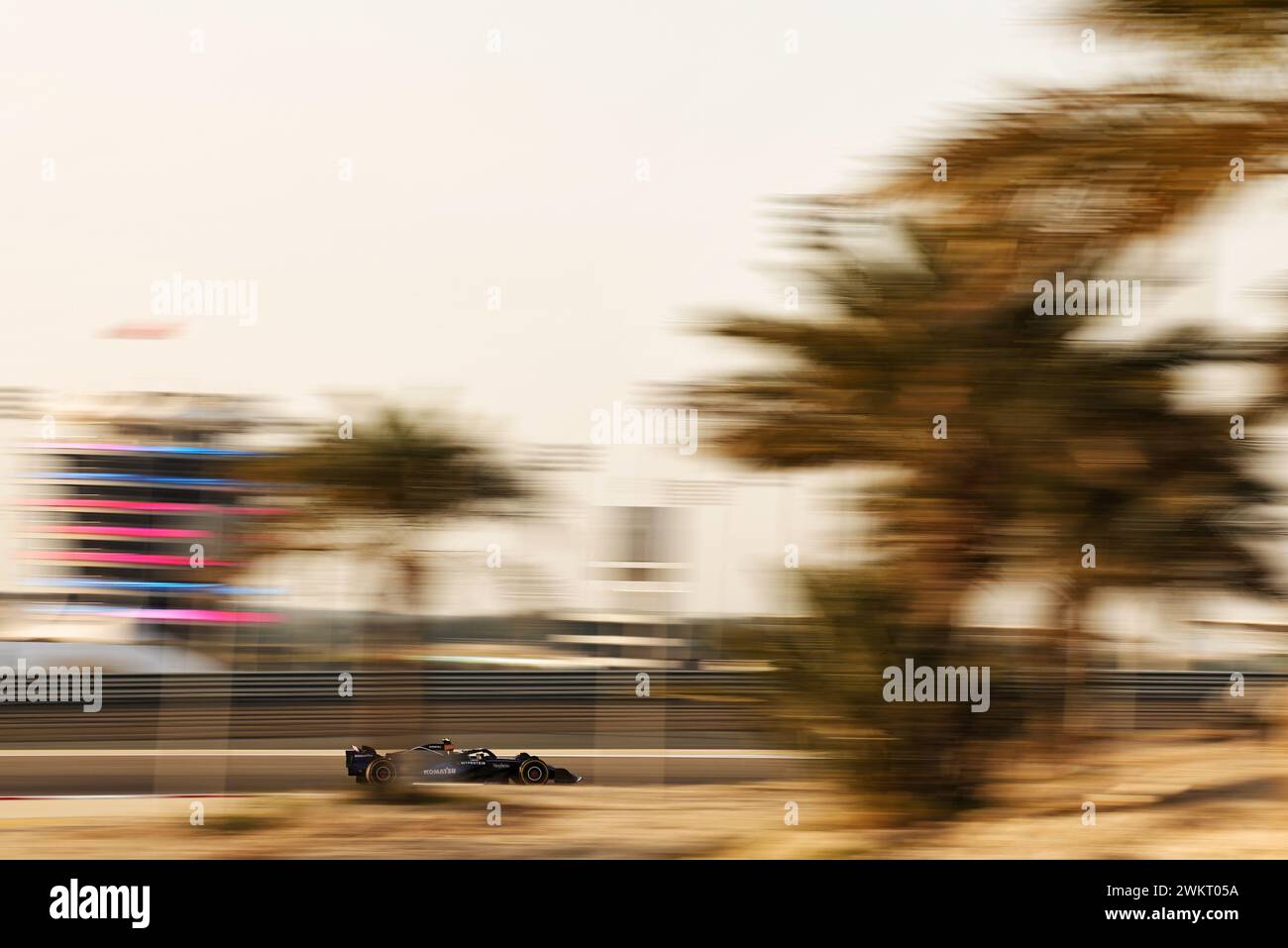 Sakhir, Bahreïn. 22 février 2024. Logan Sargeant (USA) Williams Racing FW46. 22.02.2024. Essais de formule 1, Sakhir, Bahreïn, deuxième jour. Le crédit photo devrait se lire : XPB/Alamy Live News. Banque D'Images