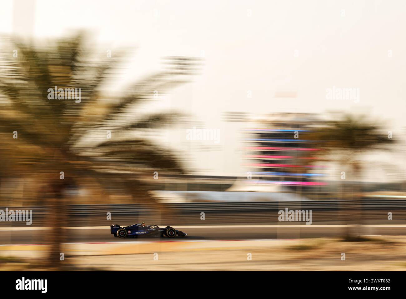 Sakhir, Bahreïn. 22 février 2024. Logan Sargeant (USA) Williams Racing FW46. 22.02.2024. Essais de formule 1, Sakhir, Bahreïn, deuxième jour. Le crédit photo devrait se lire : XPB/Alamy Live News. Banque D'Images