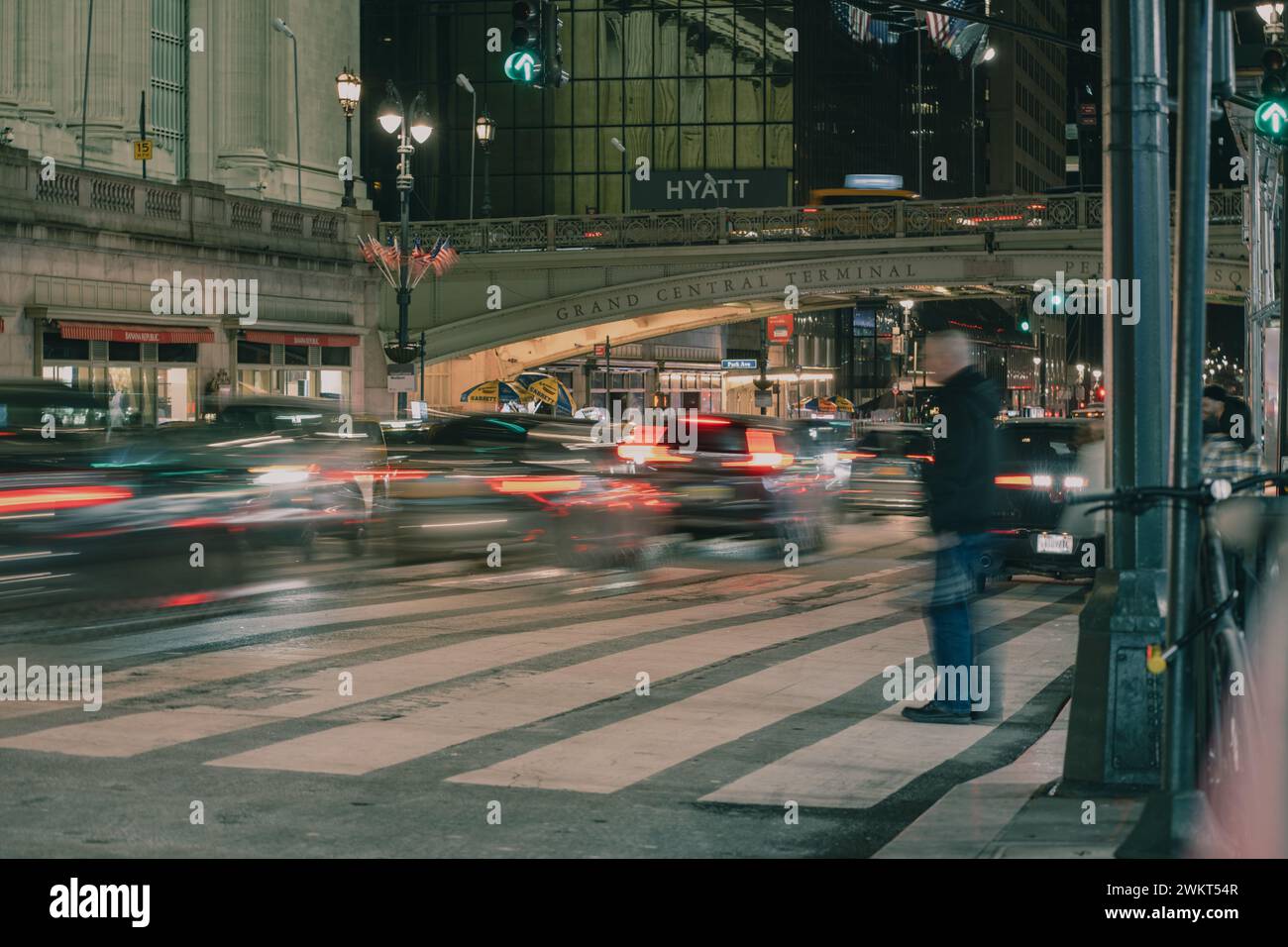 Grand central la nuit. Banque D'Images