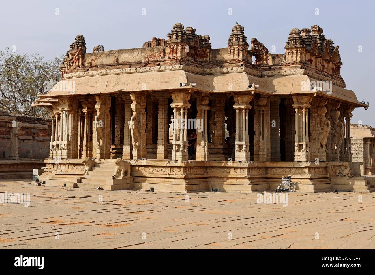 Temple Vijaya Vittala, Hampi, Hosapete, Karnataka, Inde Banque D'Images