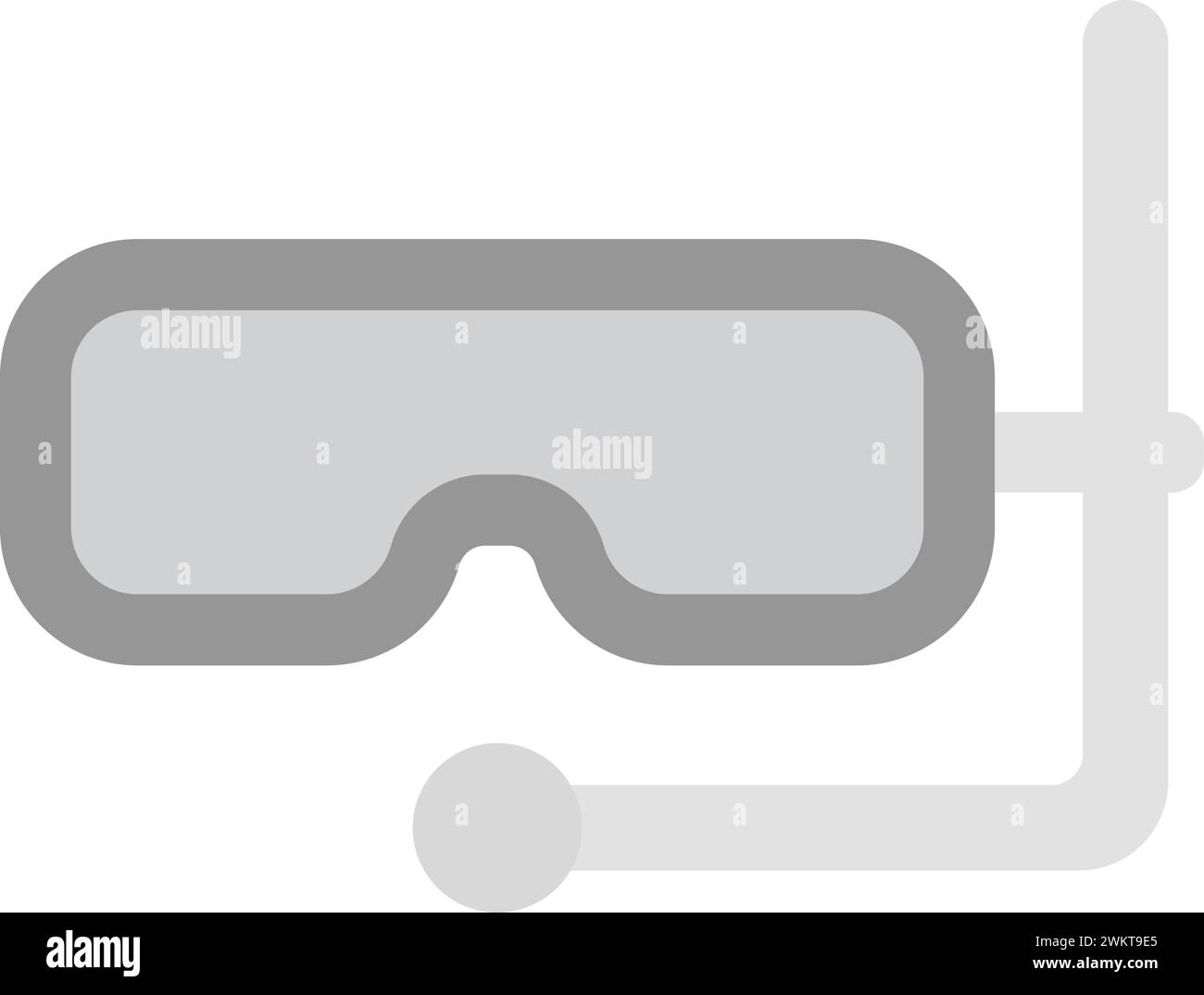 Image vectorielle de l'icône masque de plongée. Illustration de Vecteur
