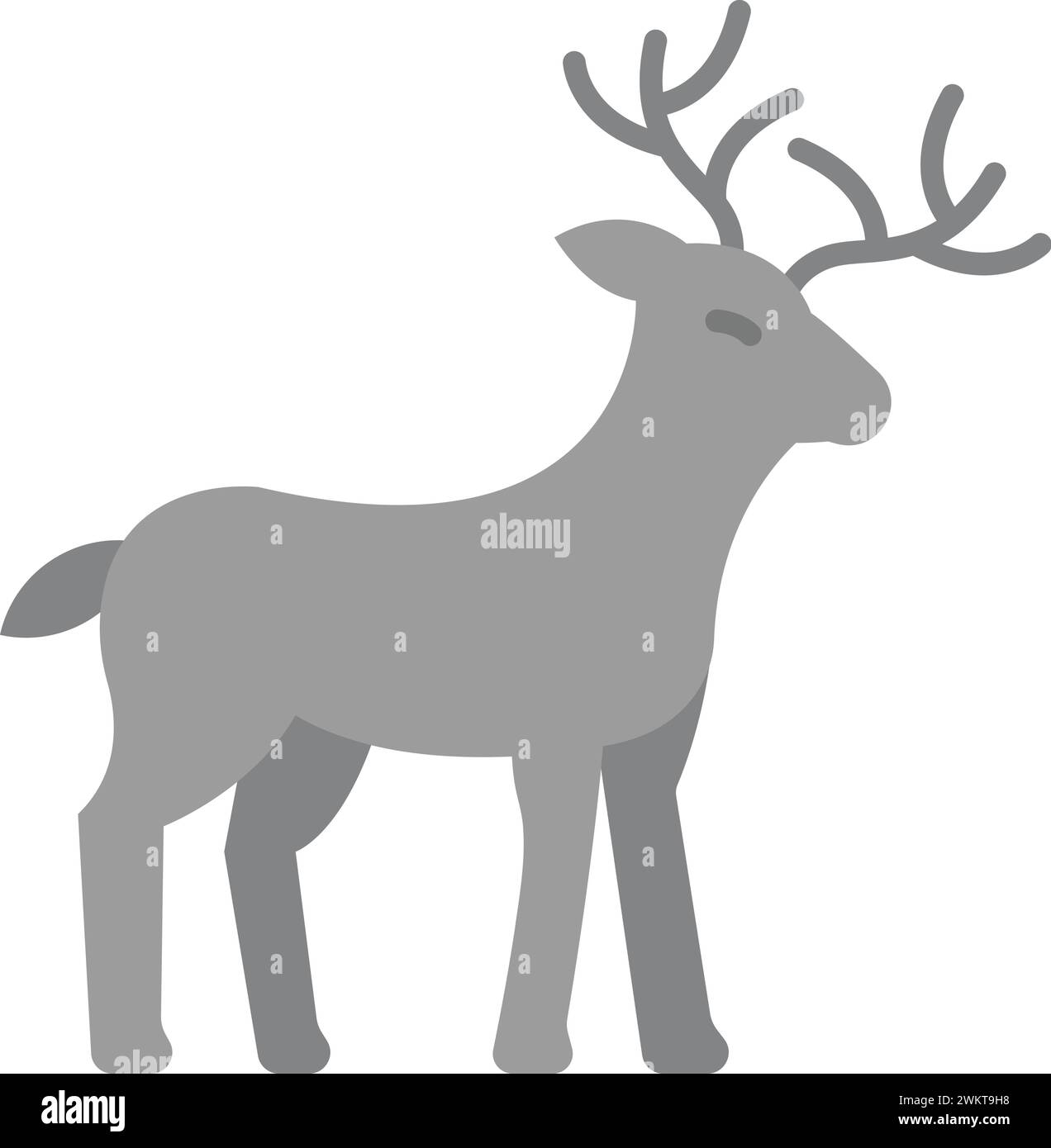 Image vectorielle d'icône de cerf. Illustration de Vecteur