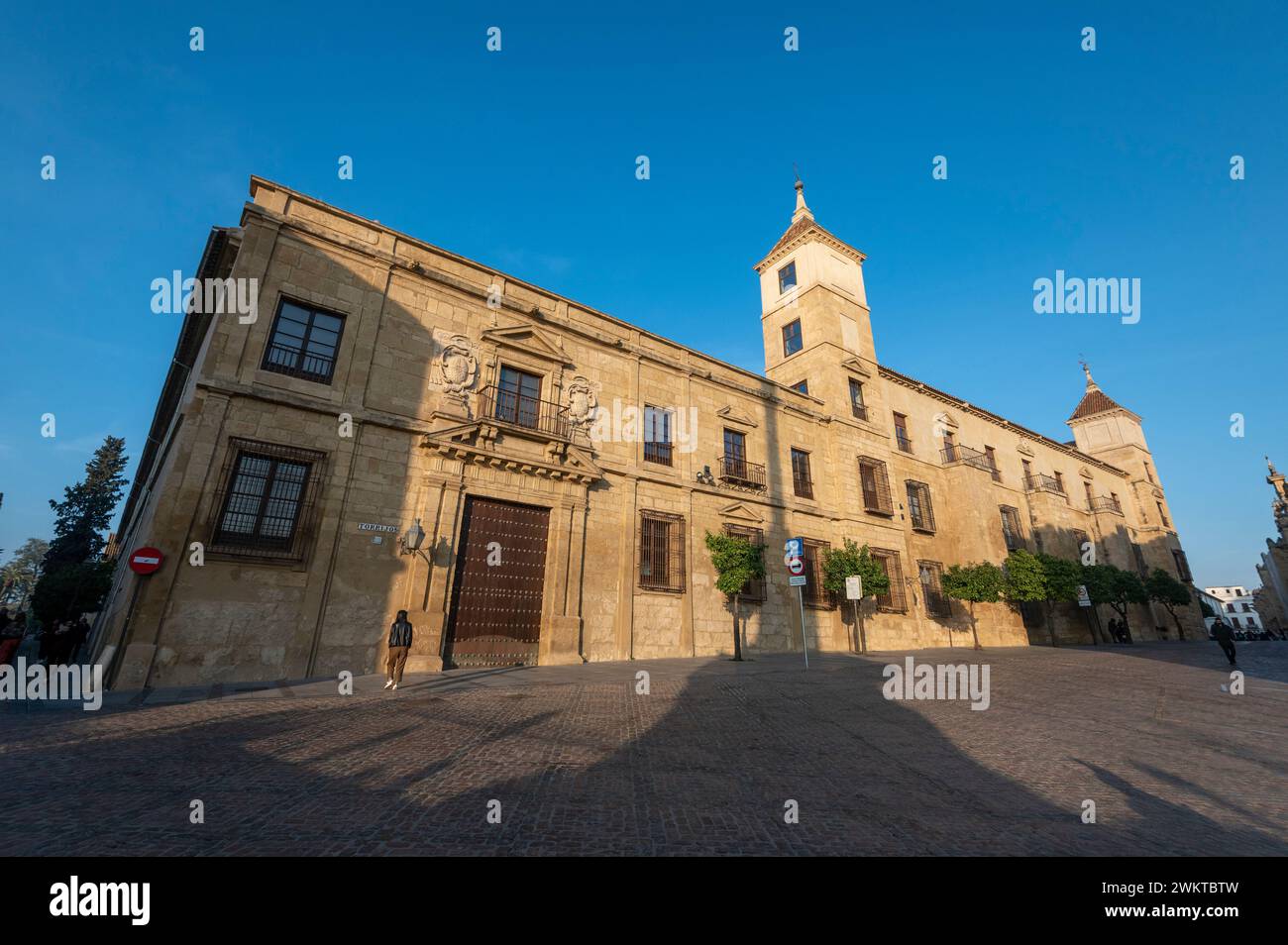 Palacio Episcopal (palais épiscopal) est la résidence officielle d'un évêque à Cordoue en Andalousie, dans le sud de l'Espagne. L'Église épiscopale décrit Banque D'Images