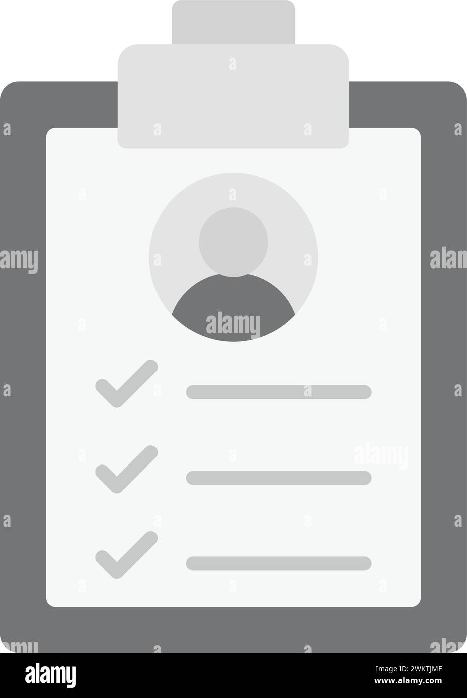 Image vectorielle de l'icône Description du travail. Illustration de Vecteur