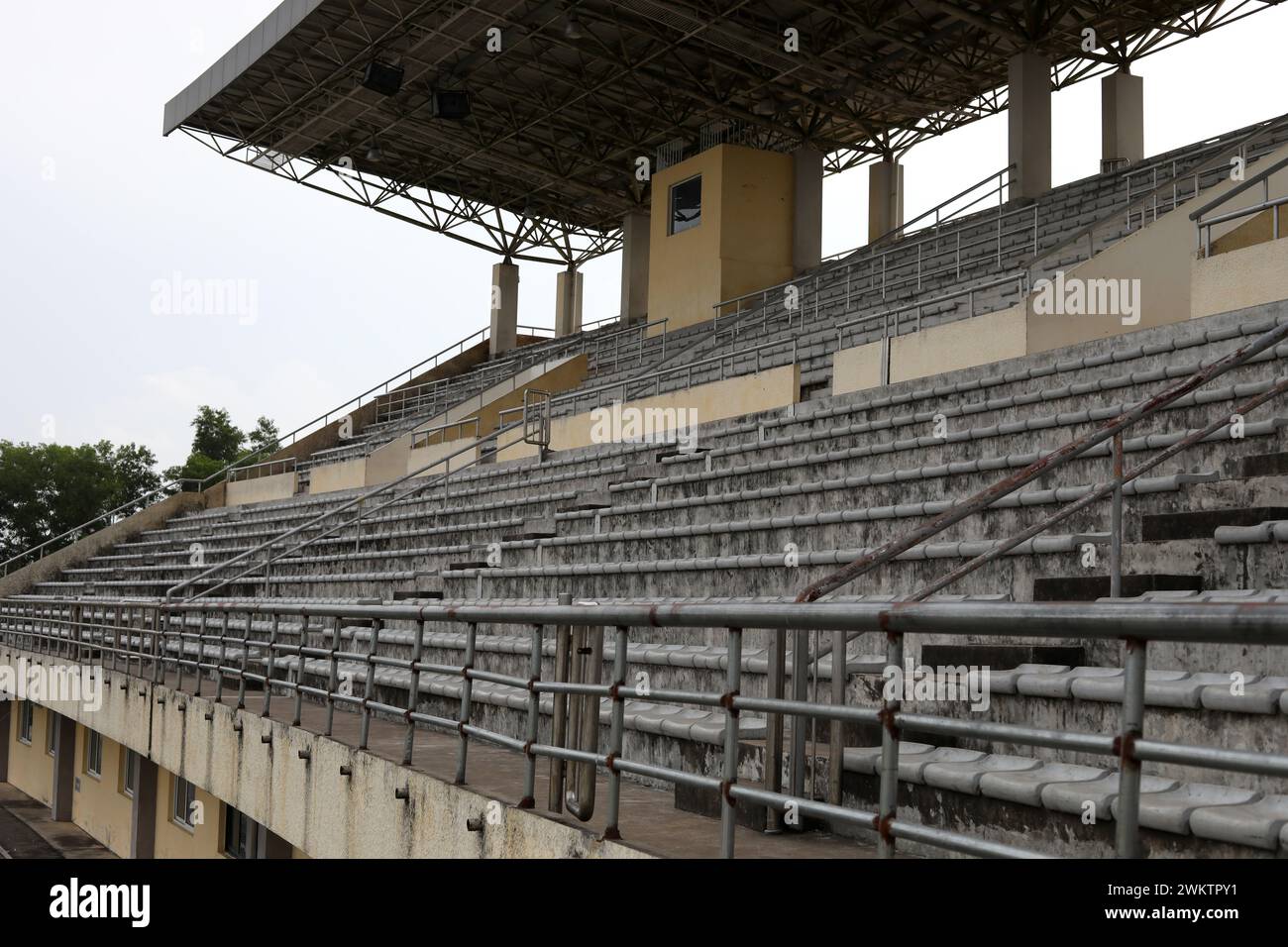 Vues générales du stade Bo à Bo, Sierra Leone, Afrique. Banque D'Images