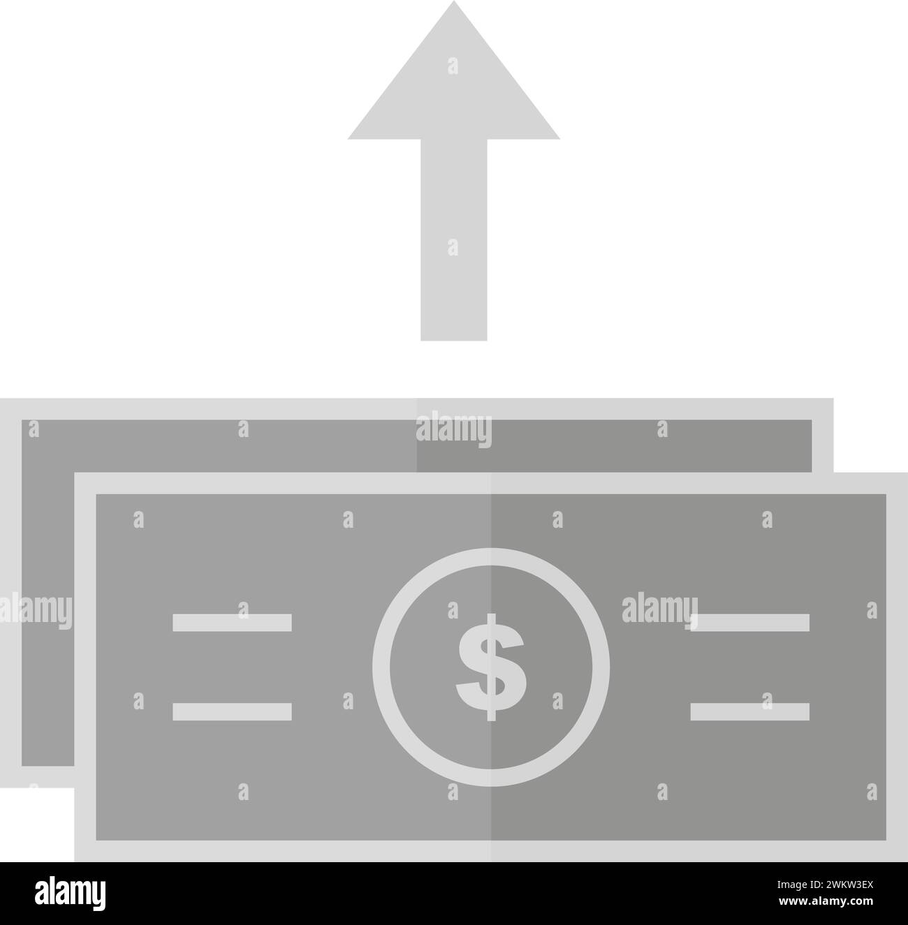 Image vectorielle de l'icône Envoyer de l'argent. Illustration de Vecteur